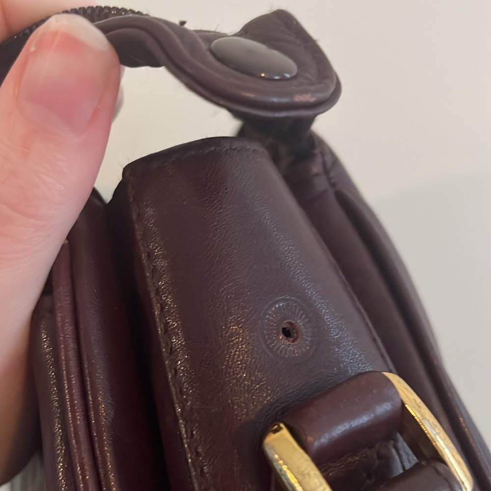 Vintage Etienne Aigner Classic Collection Purse Crossbody Dark Burgundy leather - Picture 16 of 16